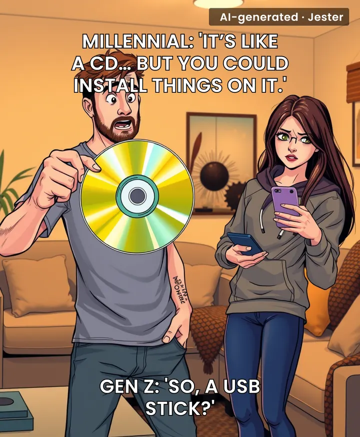 The only thing more obsolete than a DVD-ROM is a millennial's ability to admit they still have a collection.
