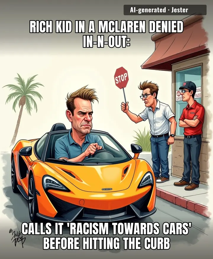When your privilege is so big it needs its own parking space, but your brain is still in the drive-thru lane.