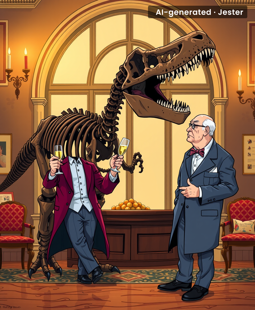 Billionaire logic: my house needs a dinosaur more than the nation's children do.