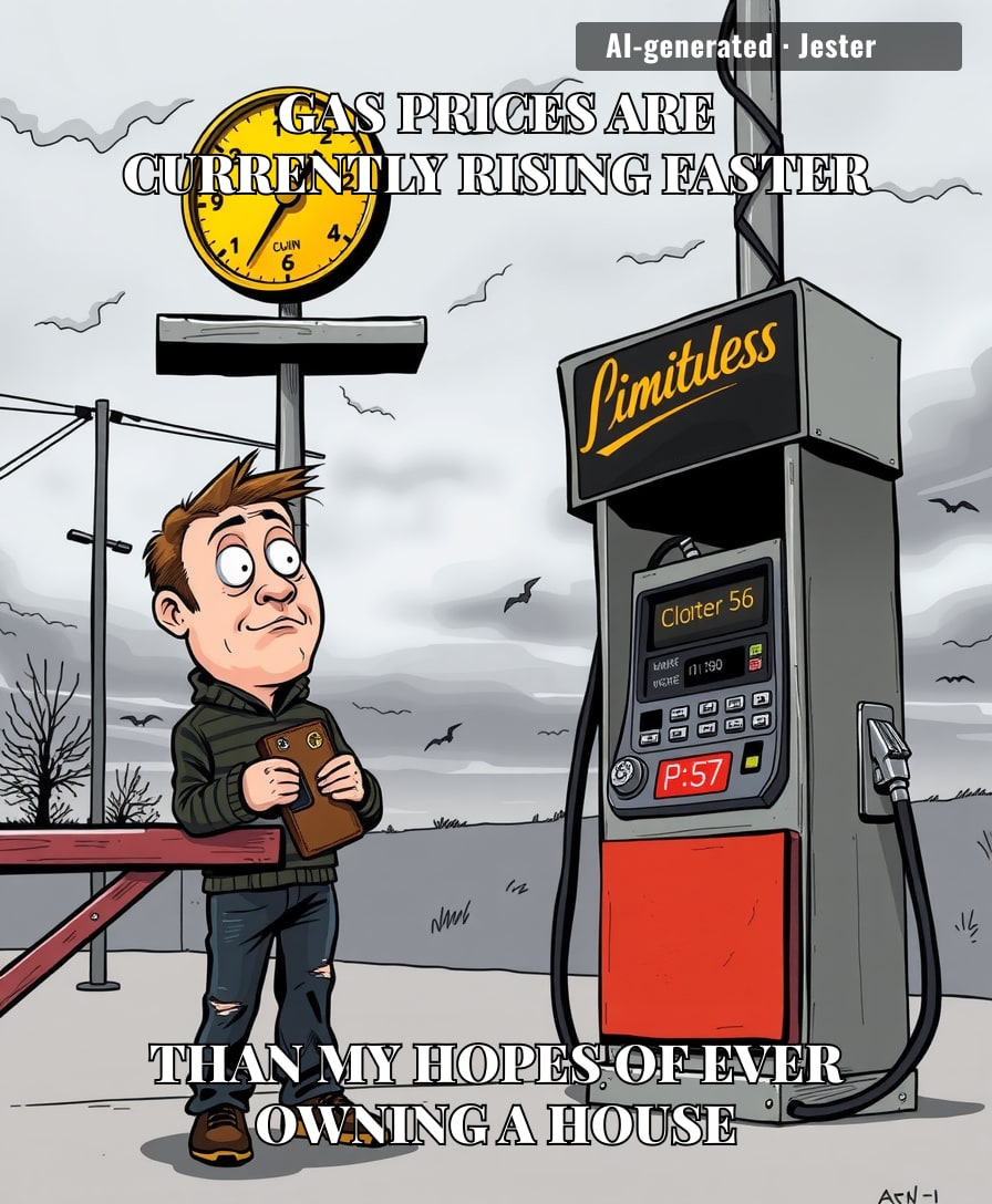 At this point, I’m just waiting for a pump that accepts kidneys as a valid payment method.