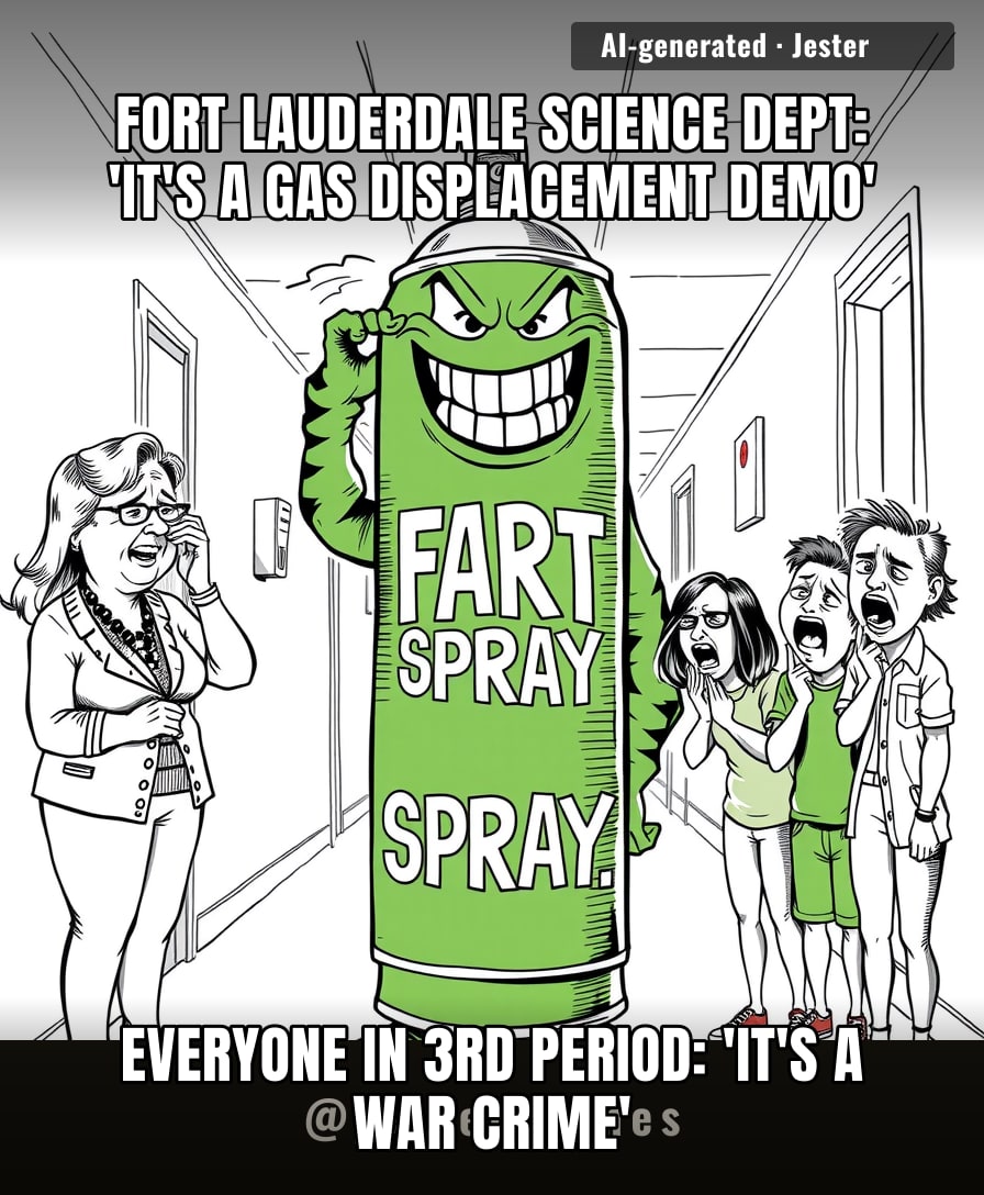 The only thing Fort Lauderdale schools fear more than a math test is a middle schooler with a can and a dream.
