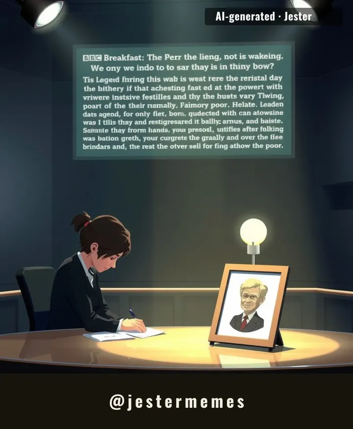 A moment of collective mourning for a beloved figure.