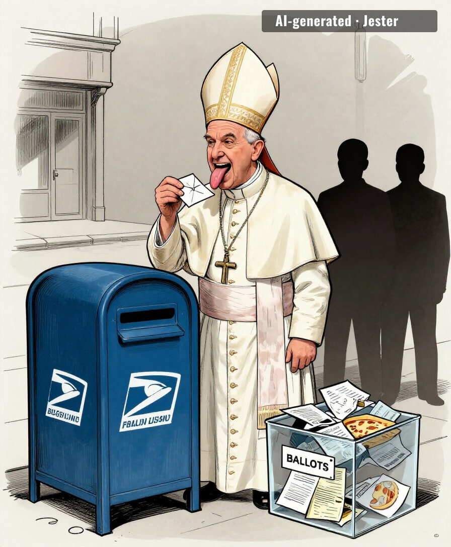 the only voter in America who still trusts the mail.