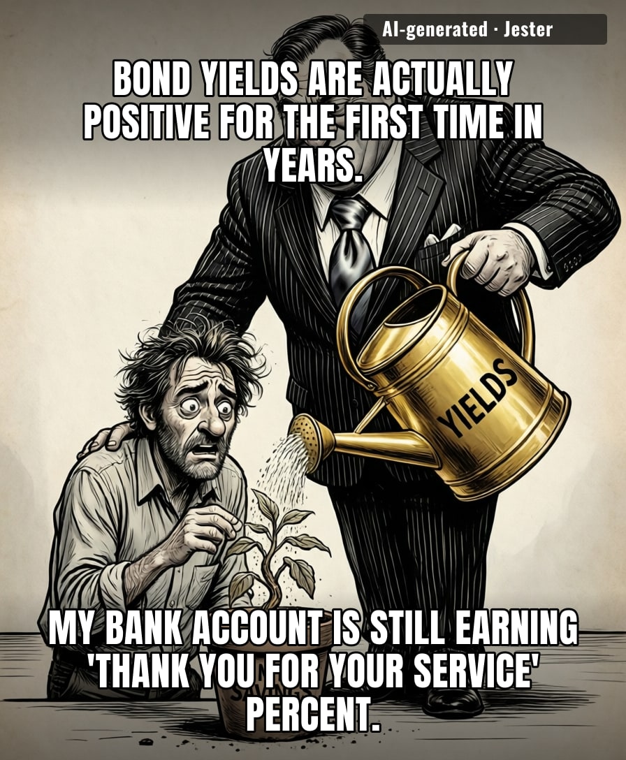 Finance bros are currently acting like they discovered a rare species, when they’ve just stopped paying us in pocket lint.
