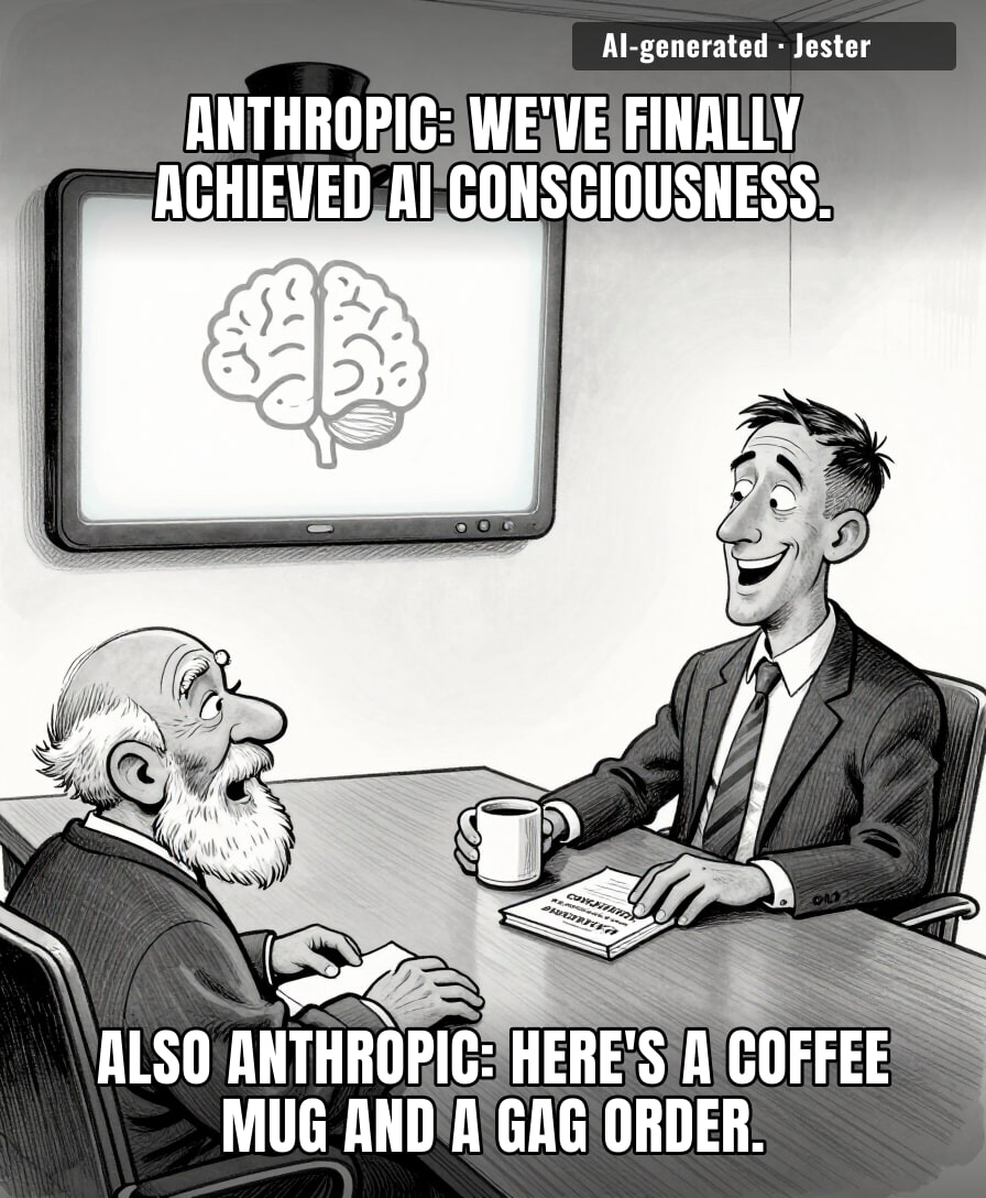 they aren't teaching the AI a constitution, they're teaching it how to plead the fifth.