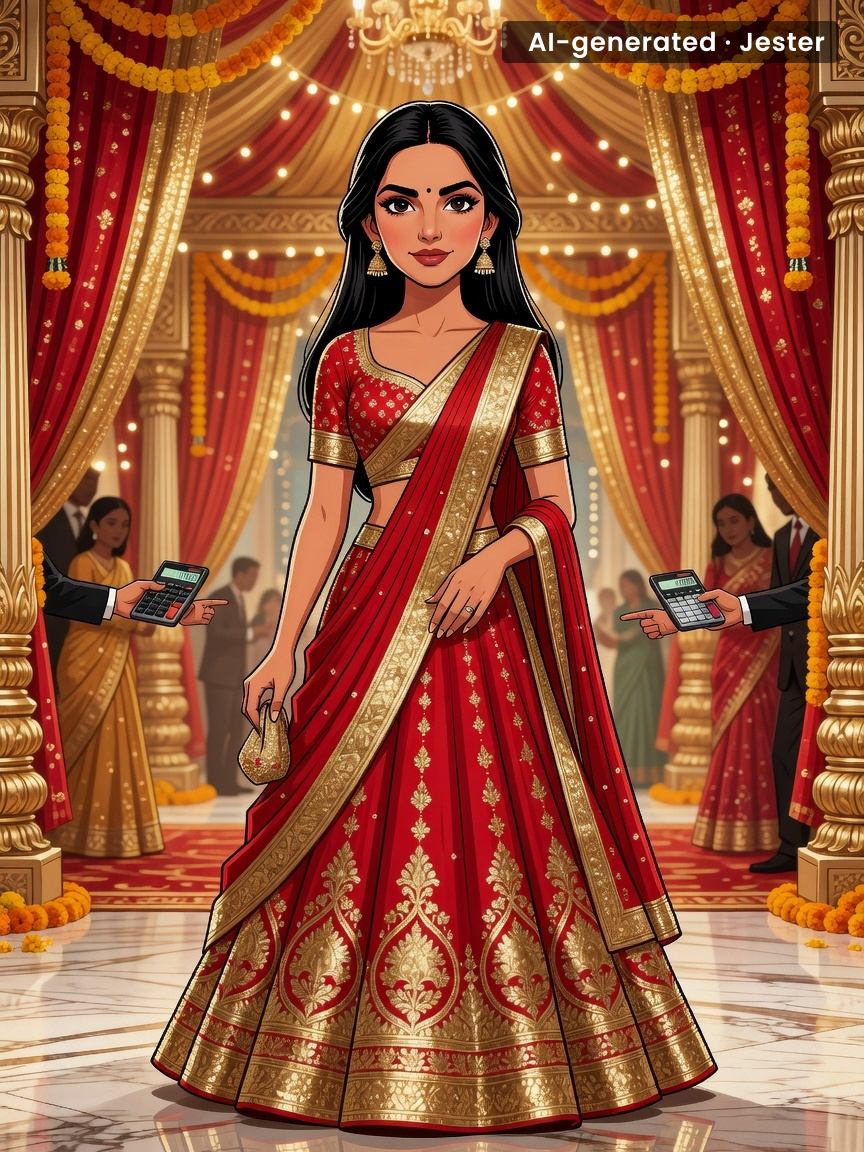 The real flex isn't the lehenga—it's wearing it twice and nobody says a word.