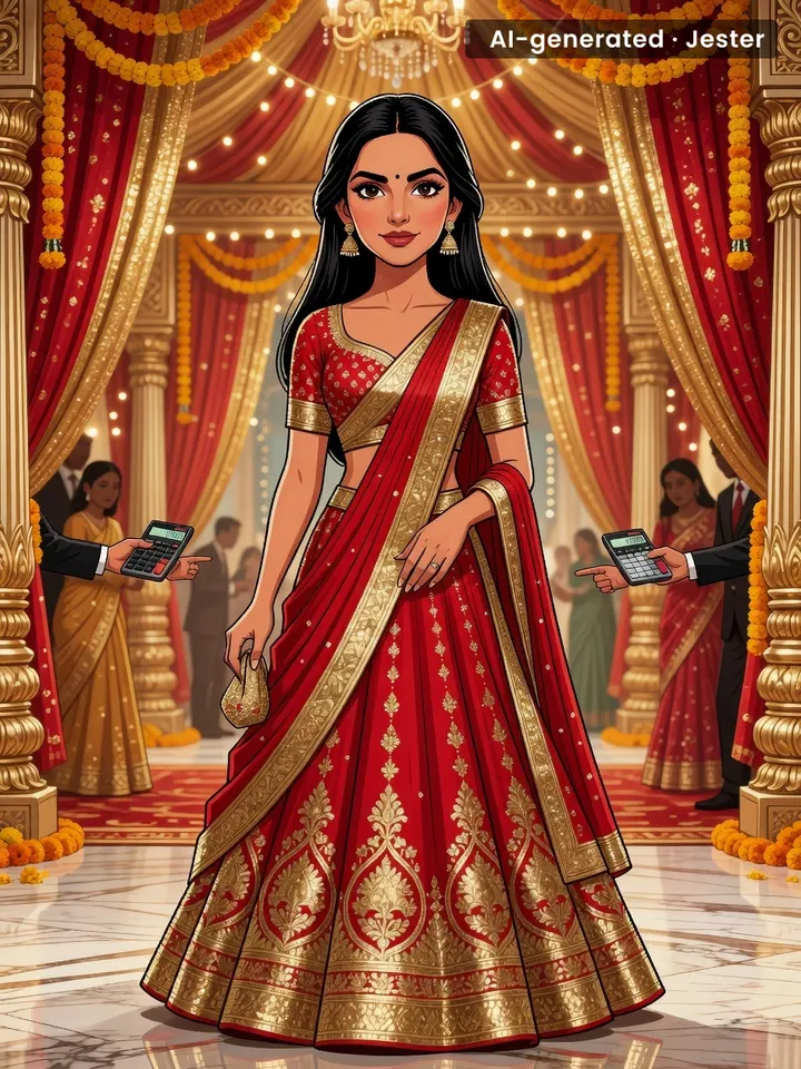 The real flex isn't the lehenga—it's wearing it twice and nobody says a word.