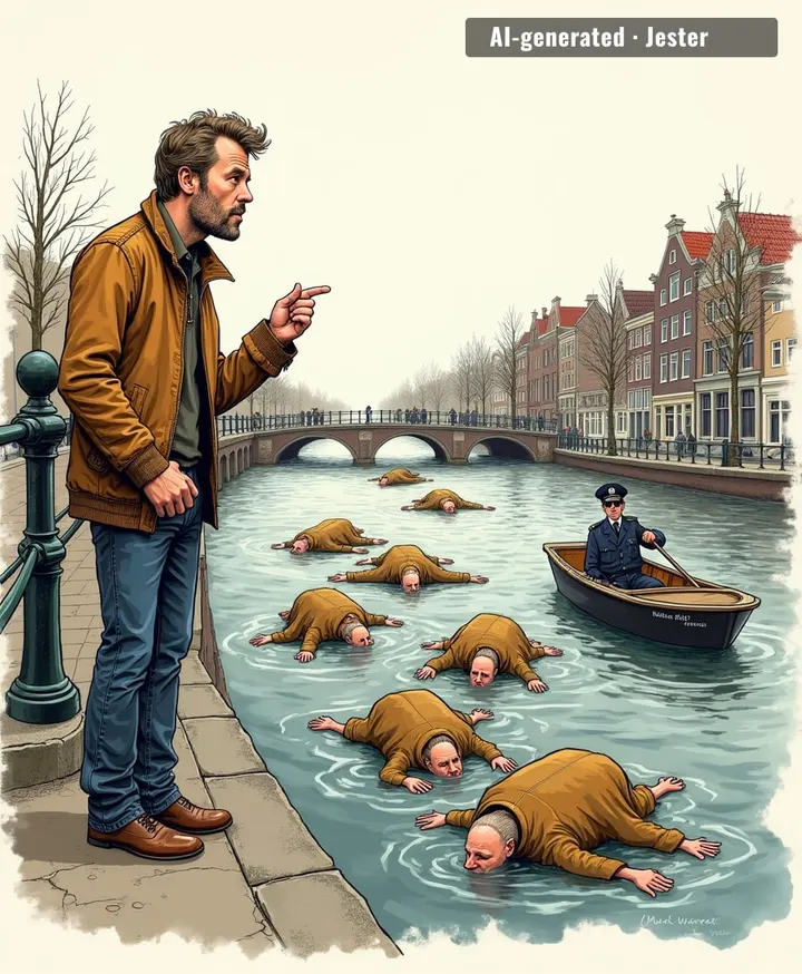 At this rate, Amsterdam's canals will be more clogged with bodies than bikes.