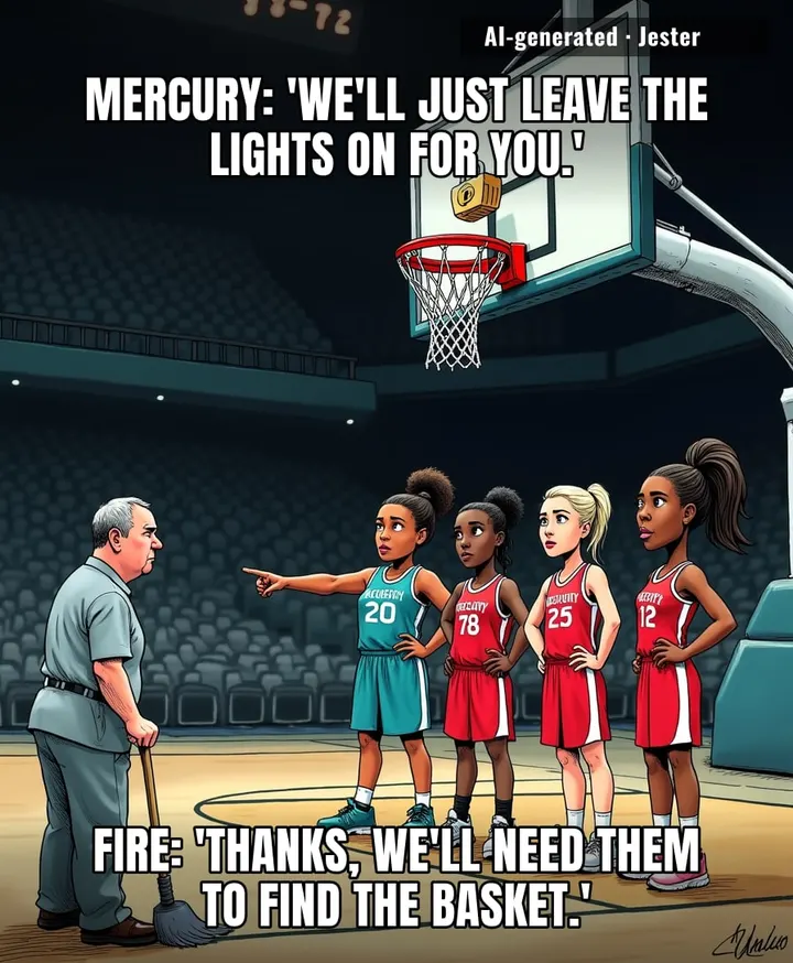 The only thing colder than the Mercury's shooting was the Fire's home crowd, which had already left by halftime.