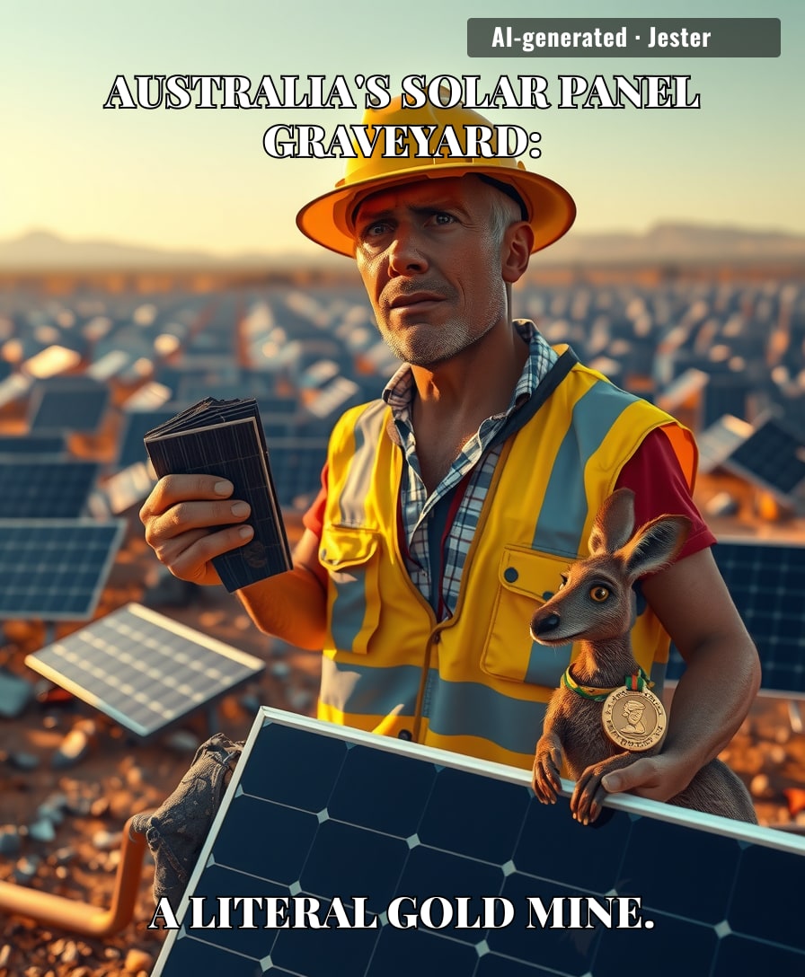Australia's recycling rate for solar panels is so low, you'd think they're trying to lose a gold medal in environmentalism.