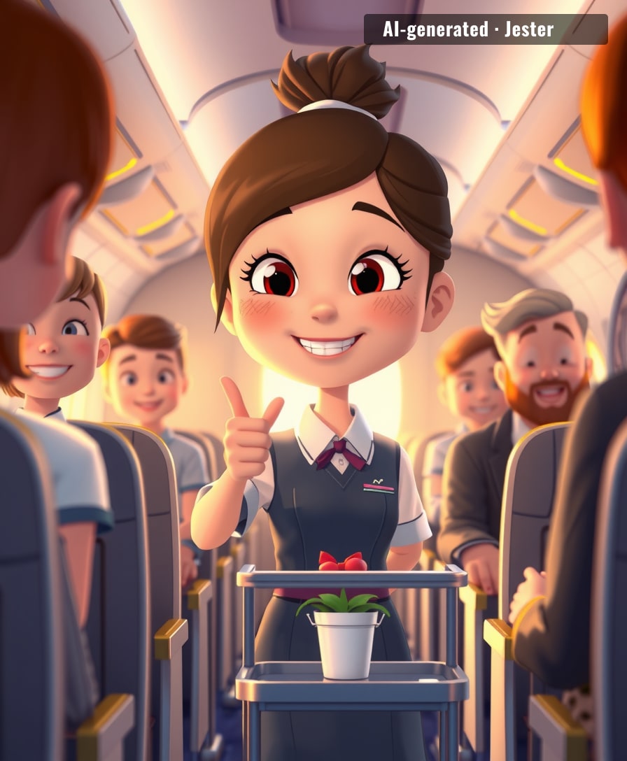 Doctors cleared her for takeoff before they cleared her for gym class.