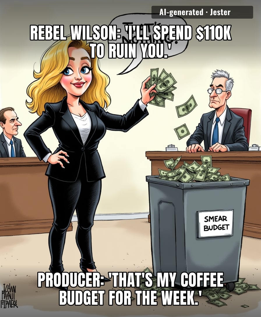 When your smear campaign budget barely covers the craft services table, you're not a villain, you're just petty.