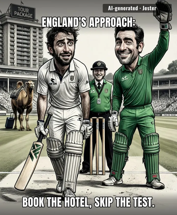 Pakistan's bowlers are treating England's batsmen like a net session, and the tourists are treating the tour like a paid vacation.