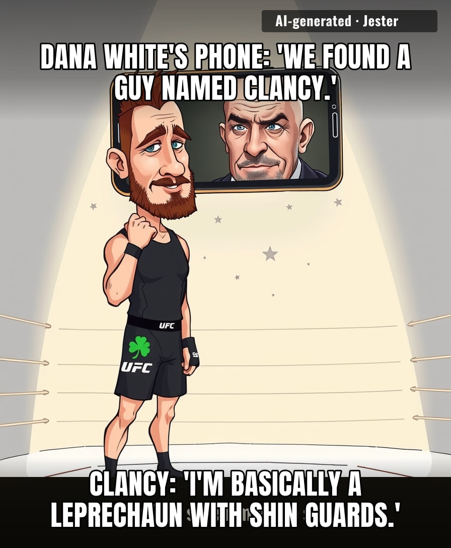 Sean Clancy Jr. is one fight away from Dana White pretending he discovered MMA in Ireland.