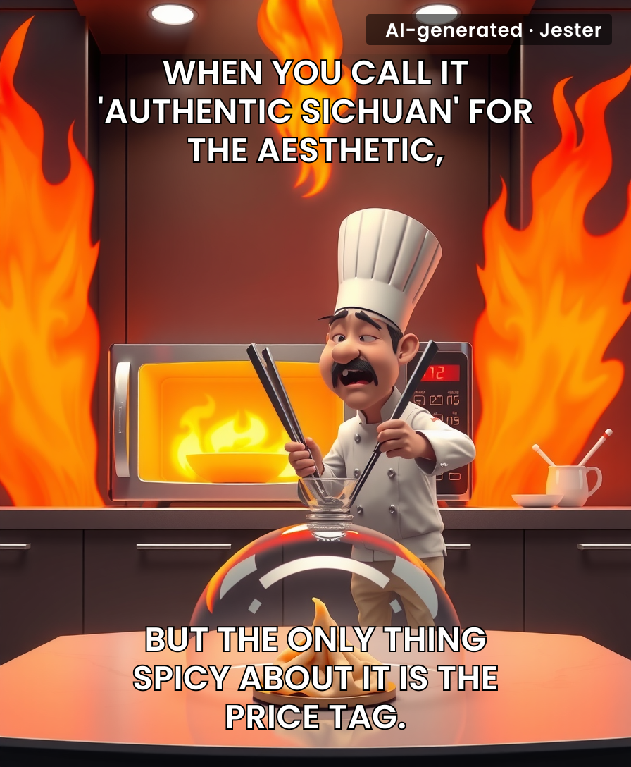 Chennai restaurants serving 'wok-fired classics' at 700 degrees while the actual kitchen is just a guy with a microwave and a dream.
