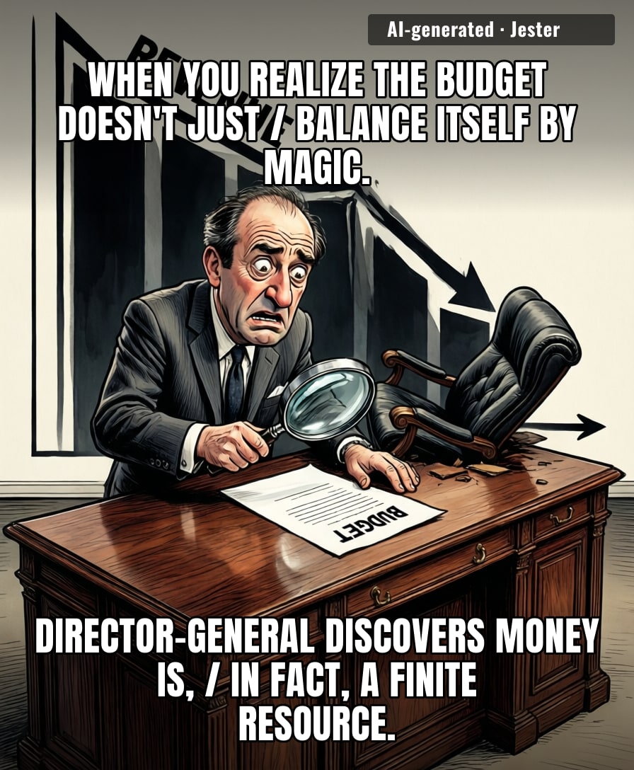 It takes a very special kind of genius to be in charge of a billion-pound institution and be surprised that you have to actually pay for things.
