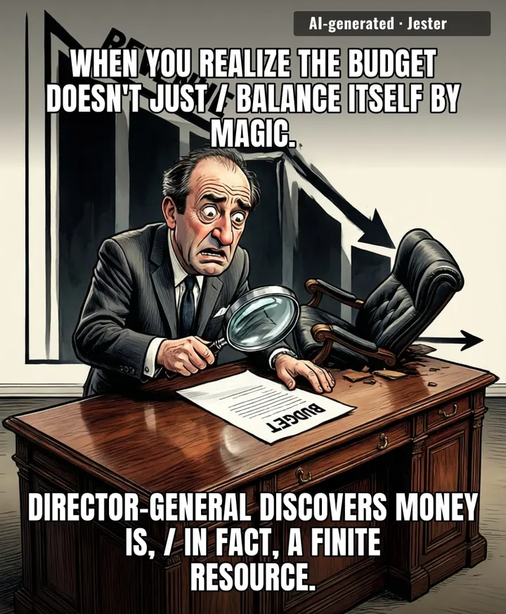 It takes a very special kind of genius to be in charge of a billion-pound institution and be surprised that you have to actually pay for things.