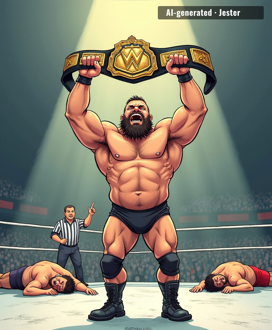 Chad Gable's tears are just the wrestling business apologizing for years of making him lose to guys who can't even do a proper arm drag.