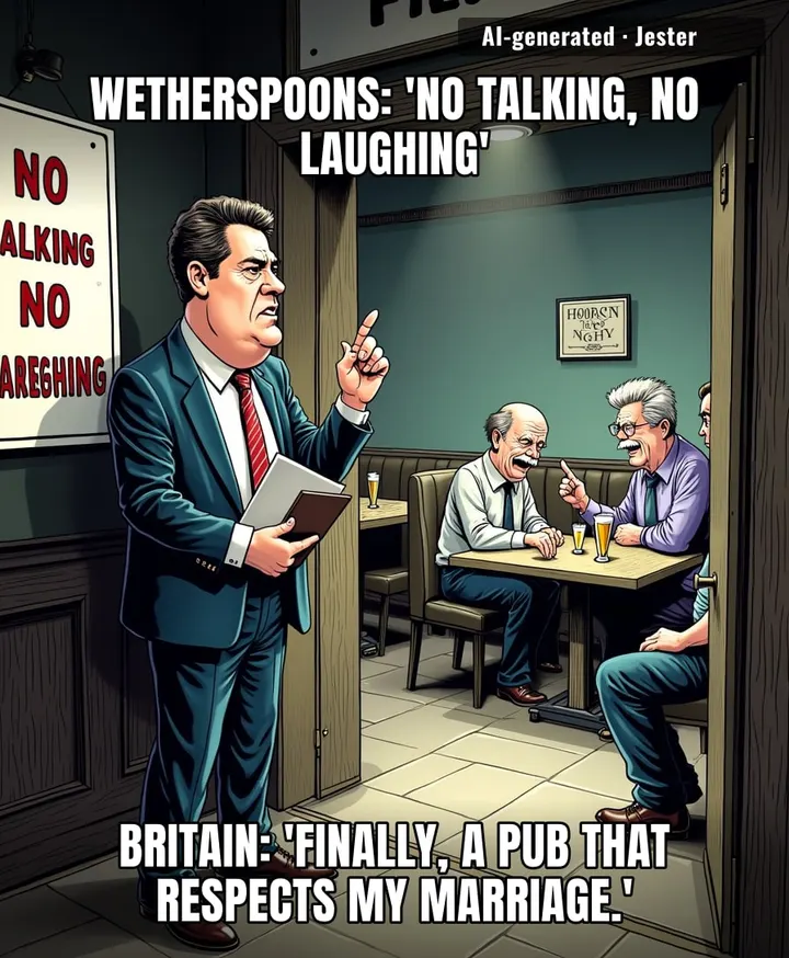 Wetherspoons has reinvented the pub as a library with a hangover, and honestly the silence might be an upgrade from the usual karaoke.