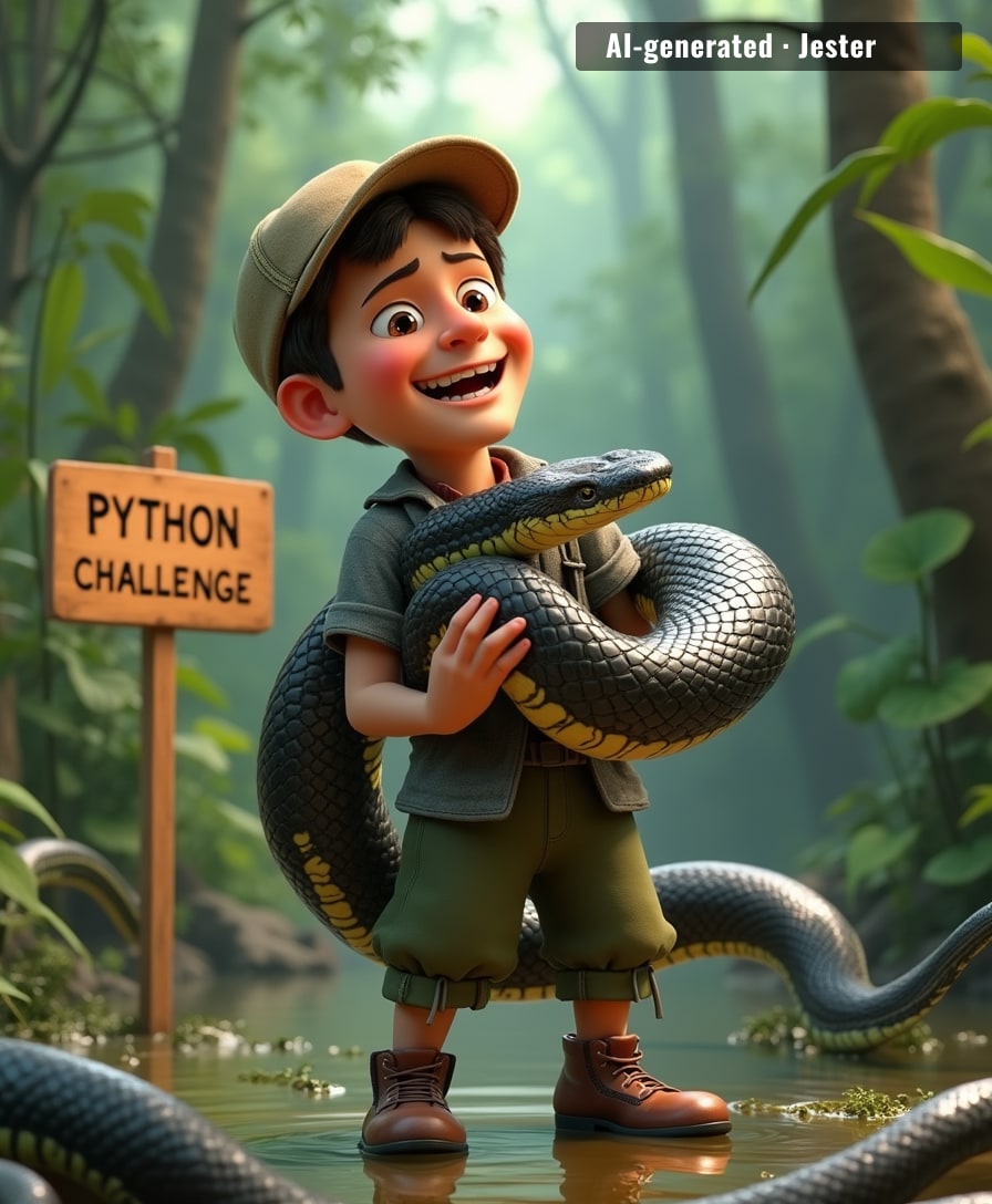 96 pythons and $10,000? That's the only job where the bonus is the body count.