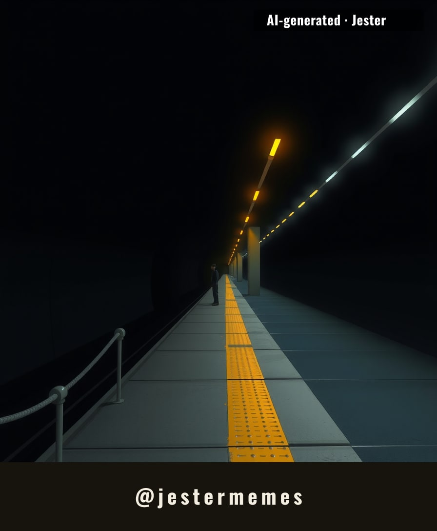 A routine commute became a death on the tracks — the underground carries the weight of a life lost quietly.