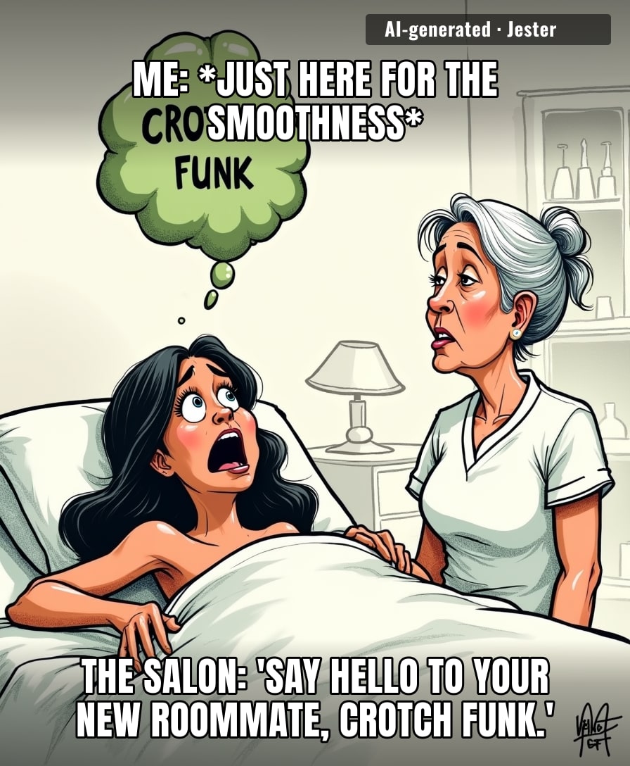 Nothing says 'self-care' like paying someone to rip hair out of your soul and leaving with a permanent horror story.