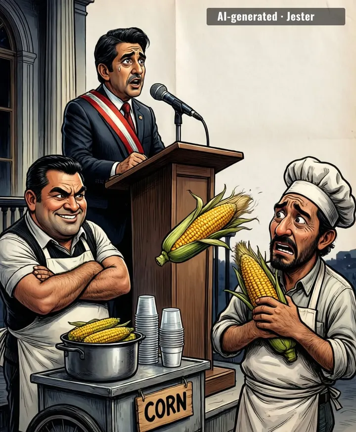 Modern problems require modern solutions: they didn't ban the corn, they banned the delivery method. The esquites vendor is now the most protected man in Morelos, and he knows it.