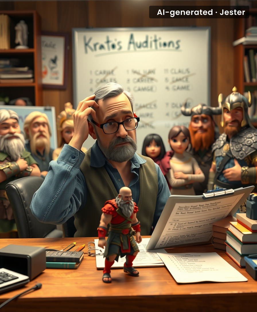 Kratos has been killed by gods, titans, and his own son, but a TV actor's injury is what finally recasts him.