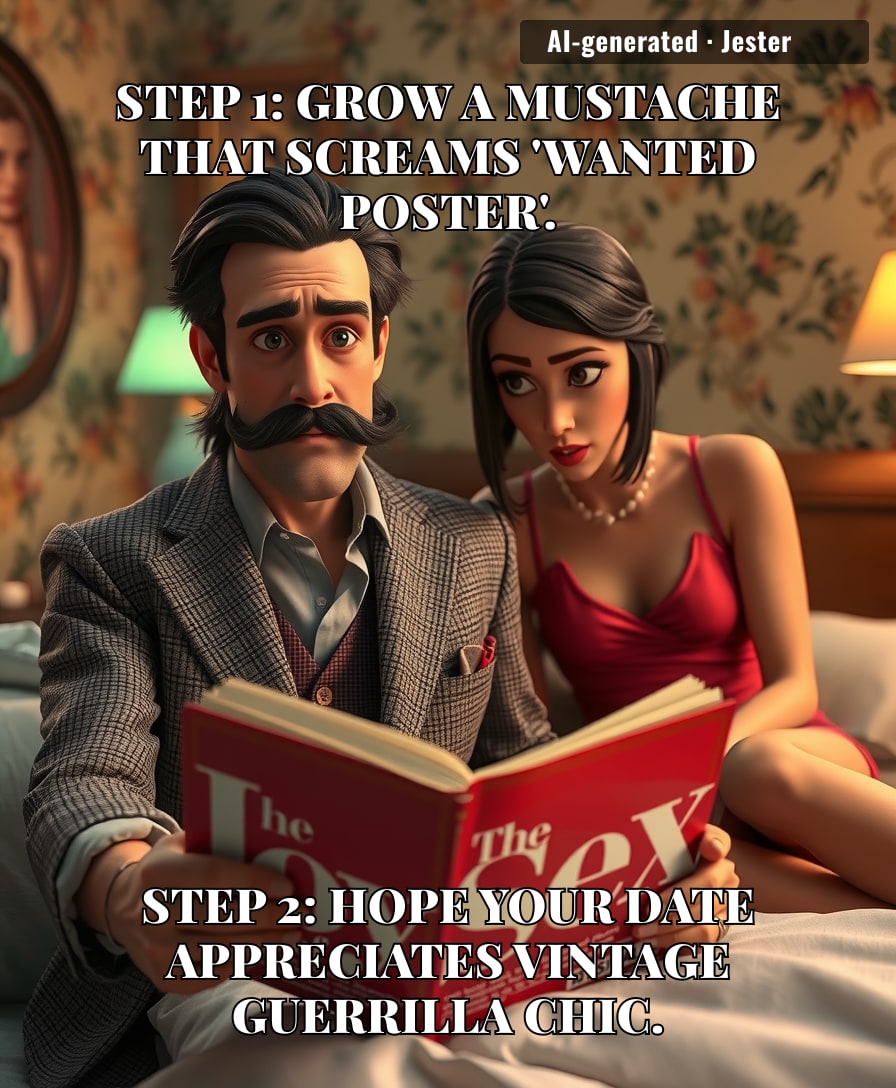 The Joy of Sex: the only manual that teaches you how to disappear into the night after a mid-century romantic encounter.