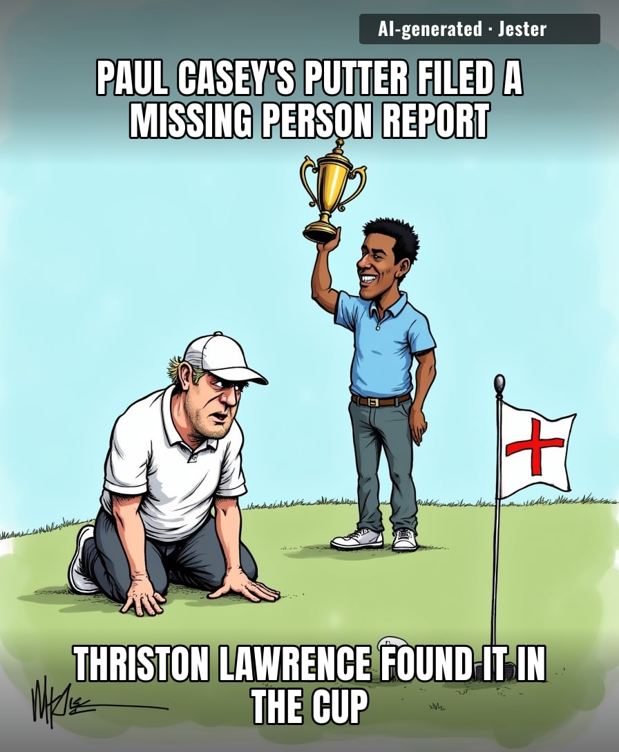 Paul Casey's putter is now in witness protection after that final round.