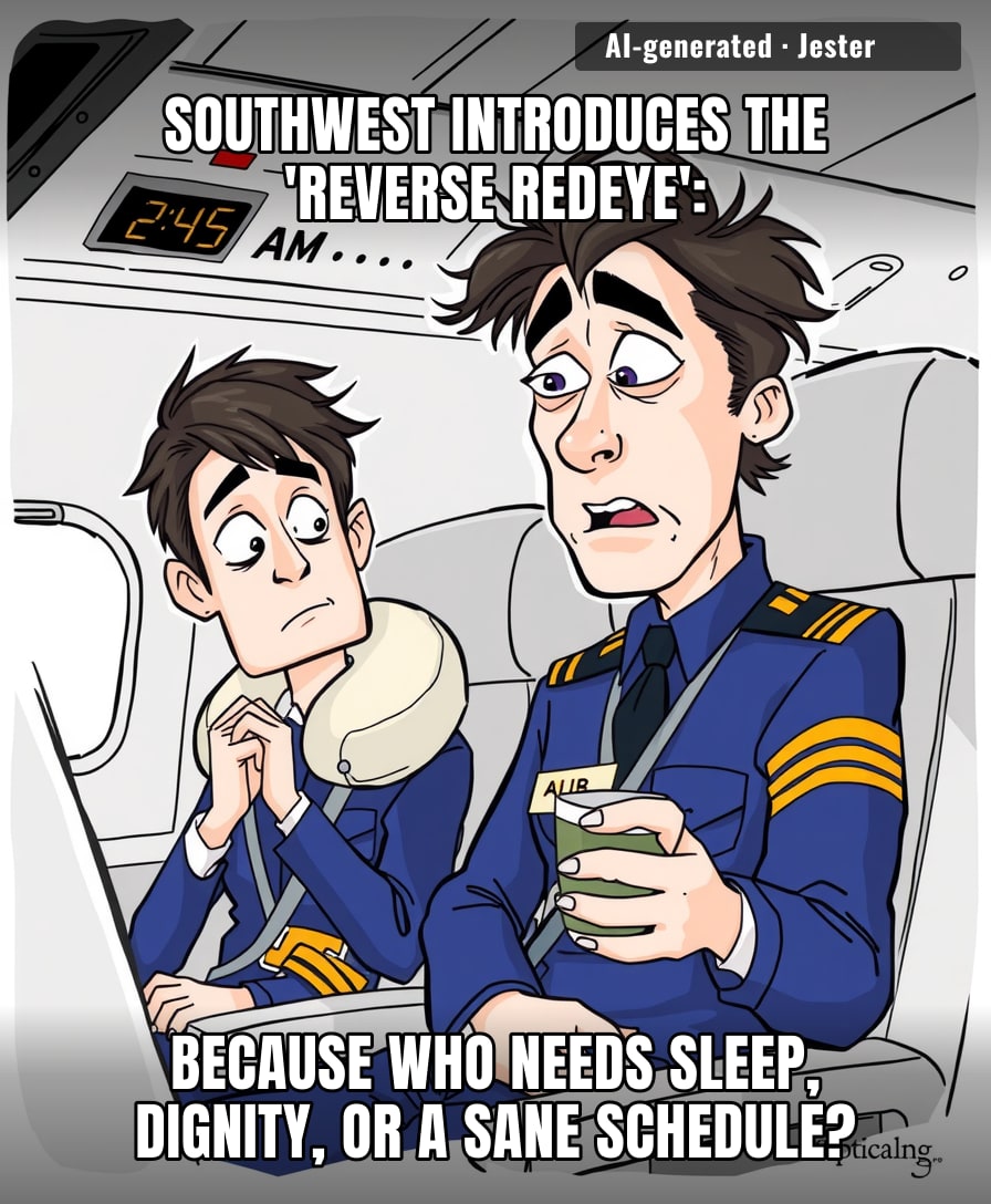 Finally, an airline that understands the best way to deal with customer complaints is to make the experience so deliriously sleep-deprived that they forget where they parked.