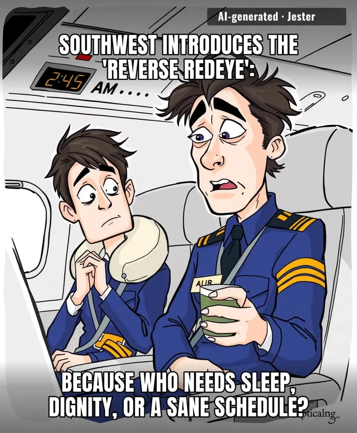 Finally, an airline that understands the best way to deal with customer complaints is to make the experience so deliriously sleep-deprived that they forget where they parked.