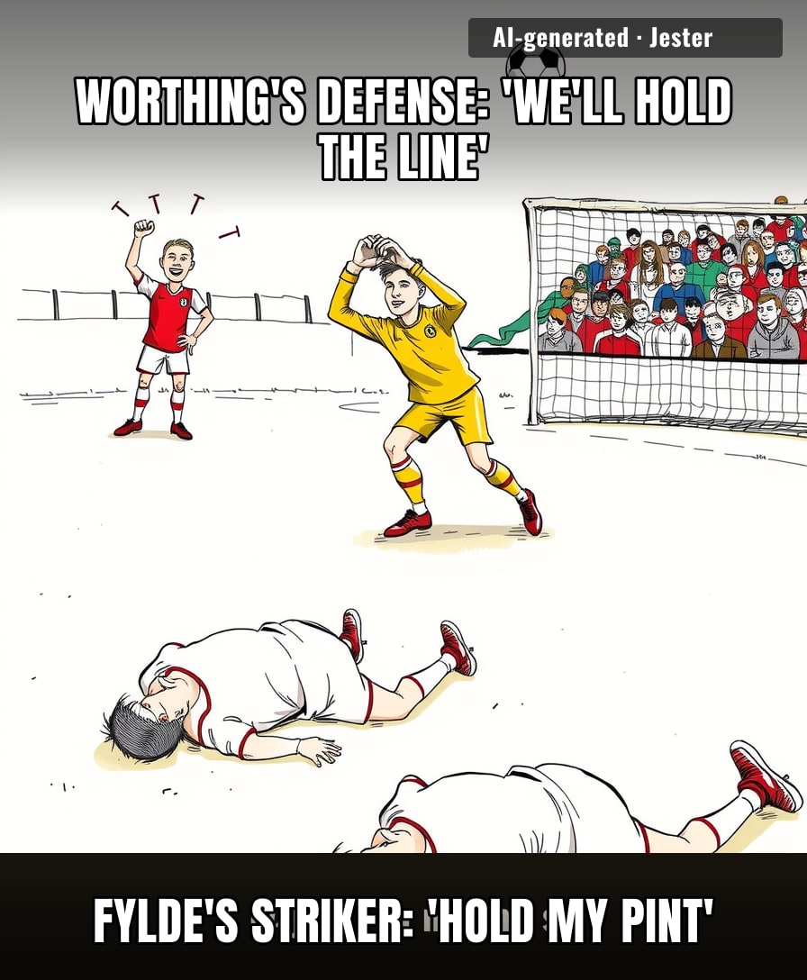 Worthing's back line parted like it was Moses' PR team.