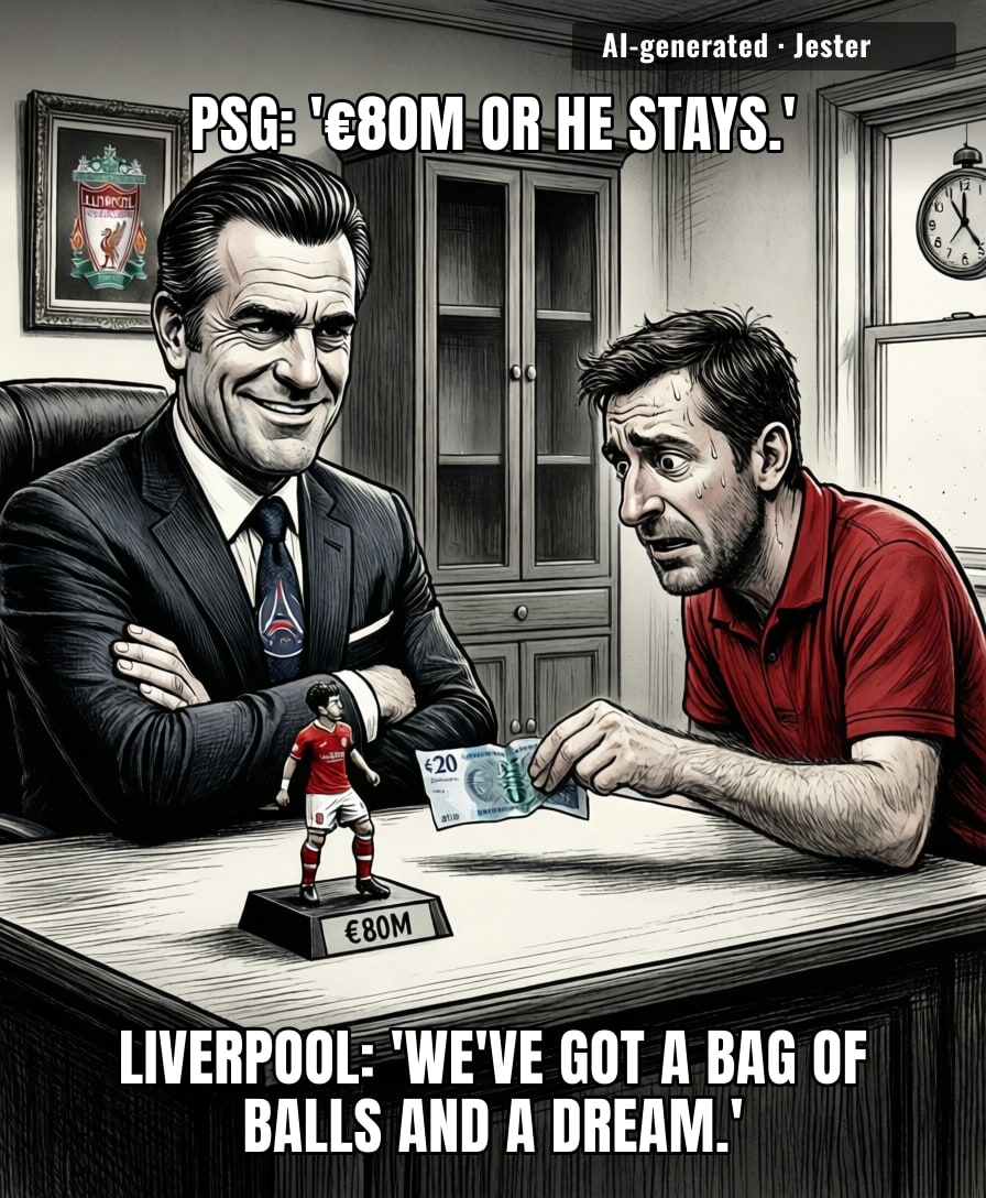 Liverpool's transfer strategy is just a desperate game of 'find the receipt' in PSG's bargain bin.