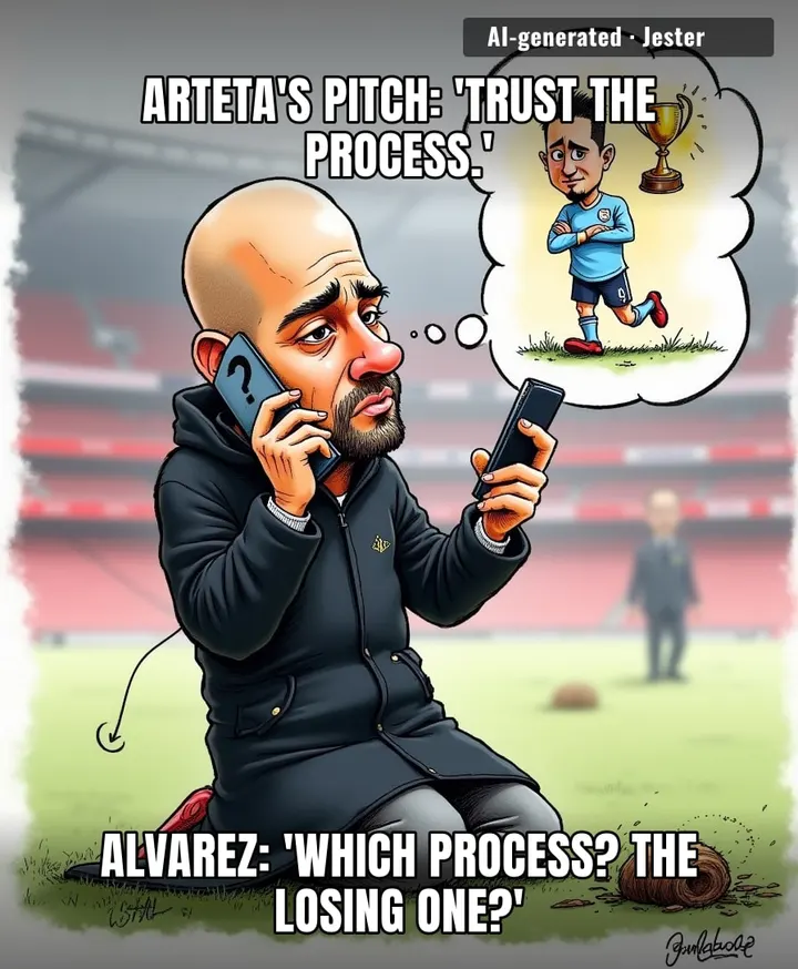 Julian Alvarez asked Arteta when Arsenal last won the league and heard a dial tone.