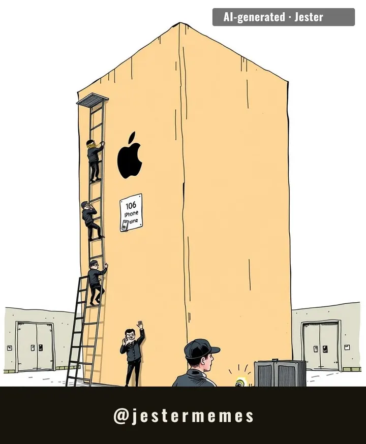 they didn't rob a warehouse, they robbed an Apple keynote