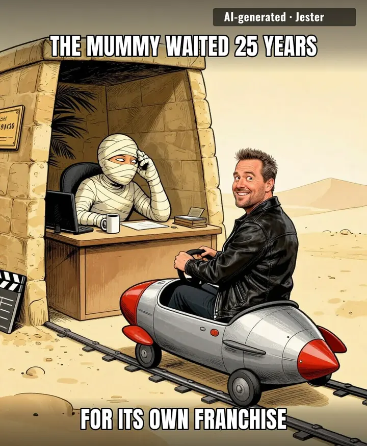 the mummy waited 25 years for a sequel and still got better reviews than tomb of the dragon emperor