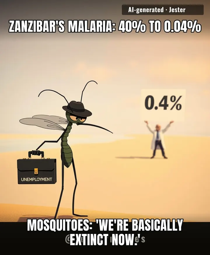Somewhere out there, a mosquito is filing for unemployment benefits.