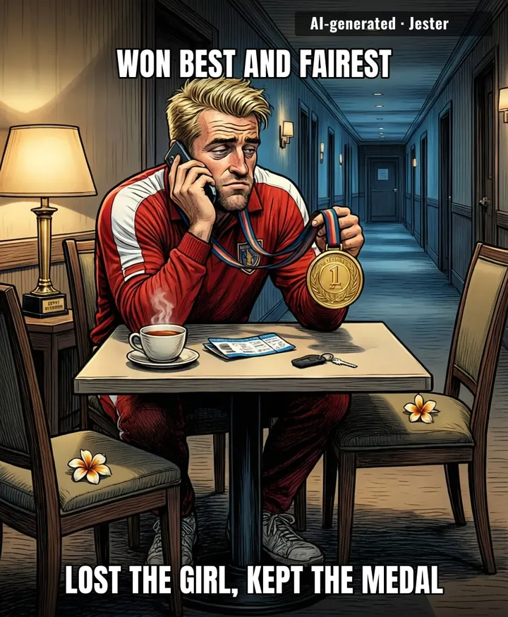 won best and fairest, lost the group chat.