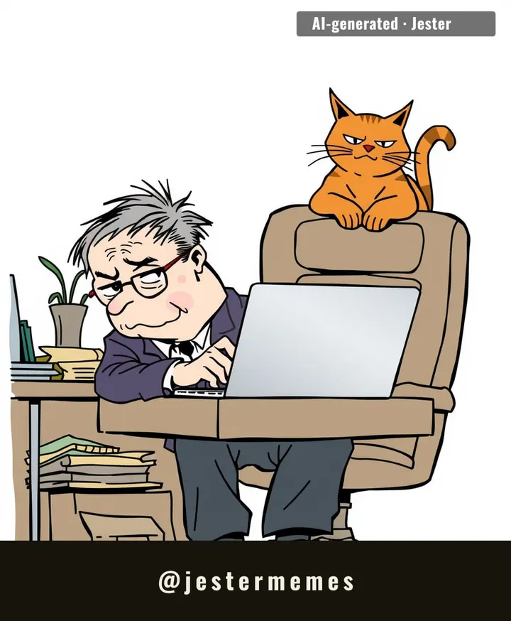 Somewhere out there, a cat is living rent-free off my anxiety and honestly, respect.