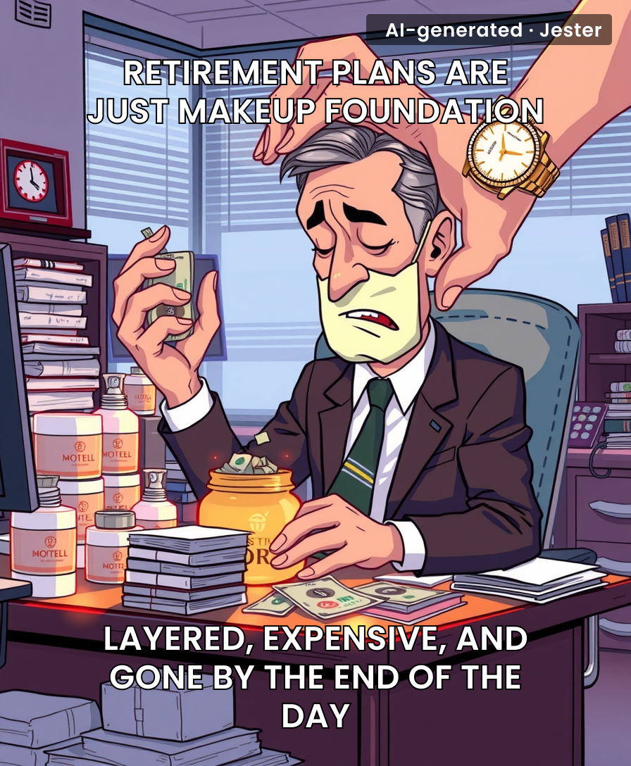 The only thing aging faster than our portfolios is the 'long-term' advice from people who sell us creams at 400% markup.