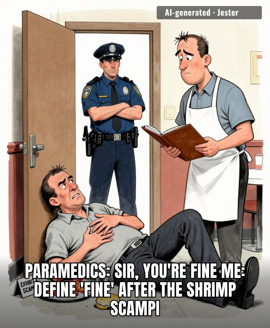tried to trade a $63 check for a $63,000 hospital bill. got the handcuffs for free.