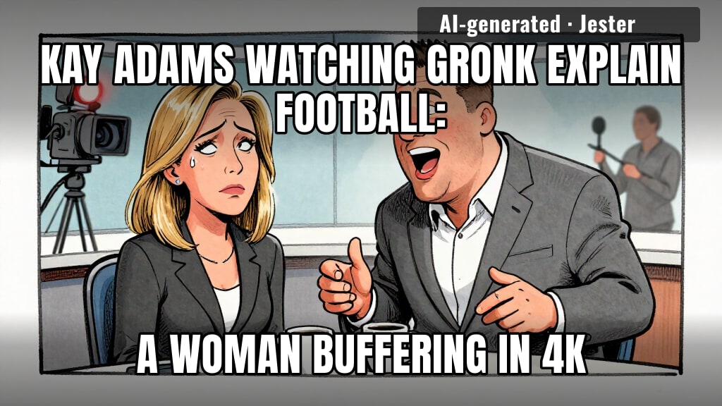 her face did what the rest of us do internally every time Gronk opens his mouth
