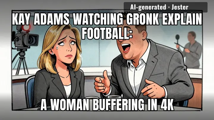 her face did what the rest of us do internally every time Gronk opens his mouth