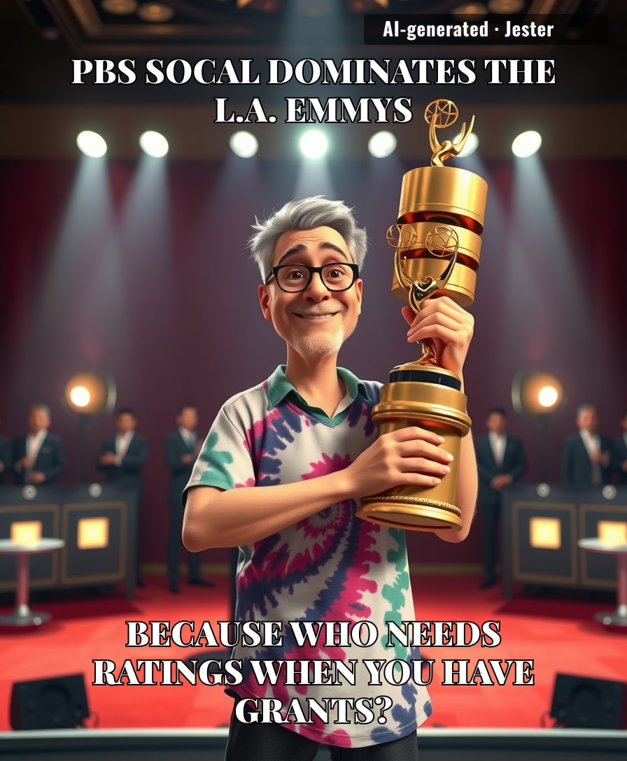 PBS finally cashes in those pledge drive millions — turns out, no one watches the Emmys but everyone wants one.