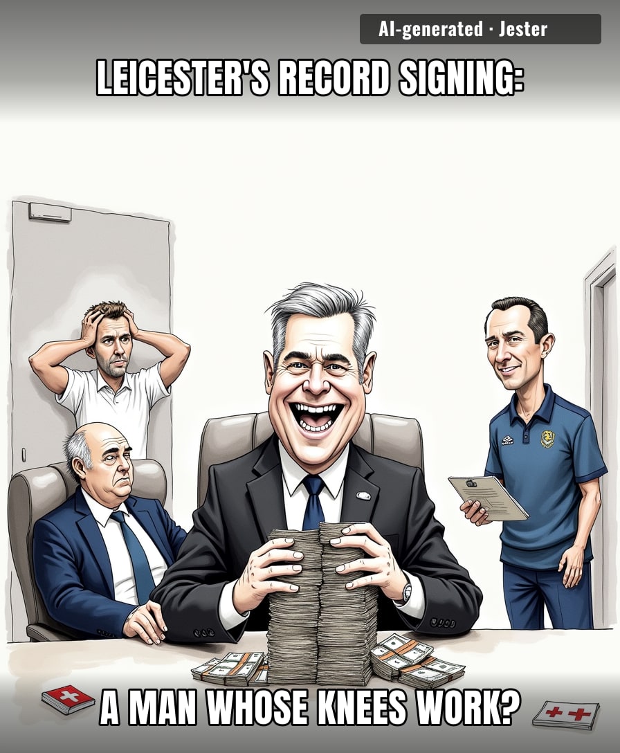 Leicester finally spent big — on a guy who'll fit right in with their physio room.