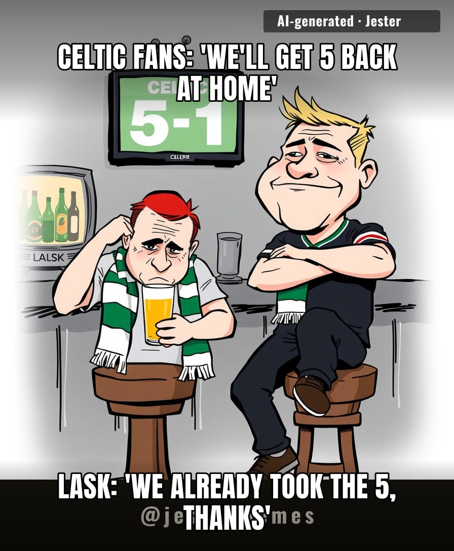 Celtic's European away days are basically a bring-your-own-coffin situation at this point.