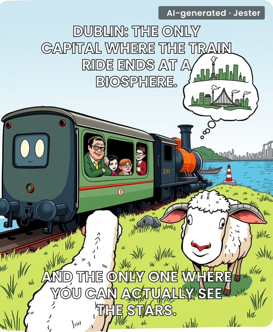 Dublin's biosphere designation means the sheep have better views than most city dwellers.