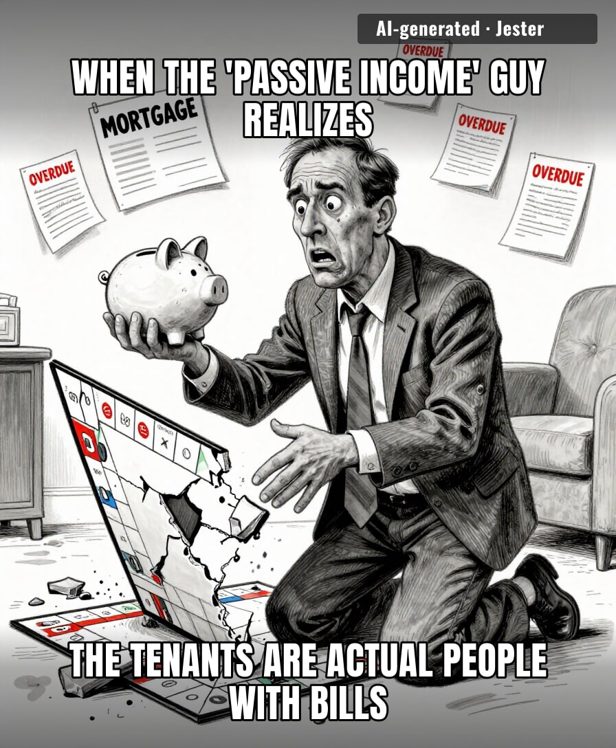 being a 'landlord' is just a high-stakes hobby for people who hate their own time