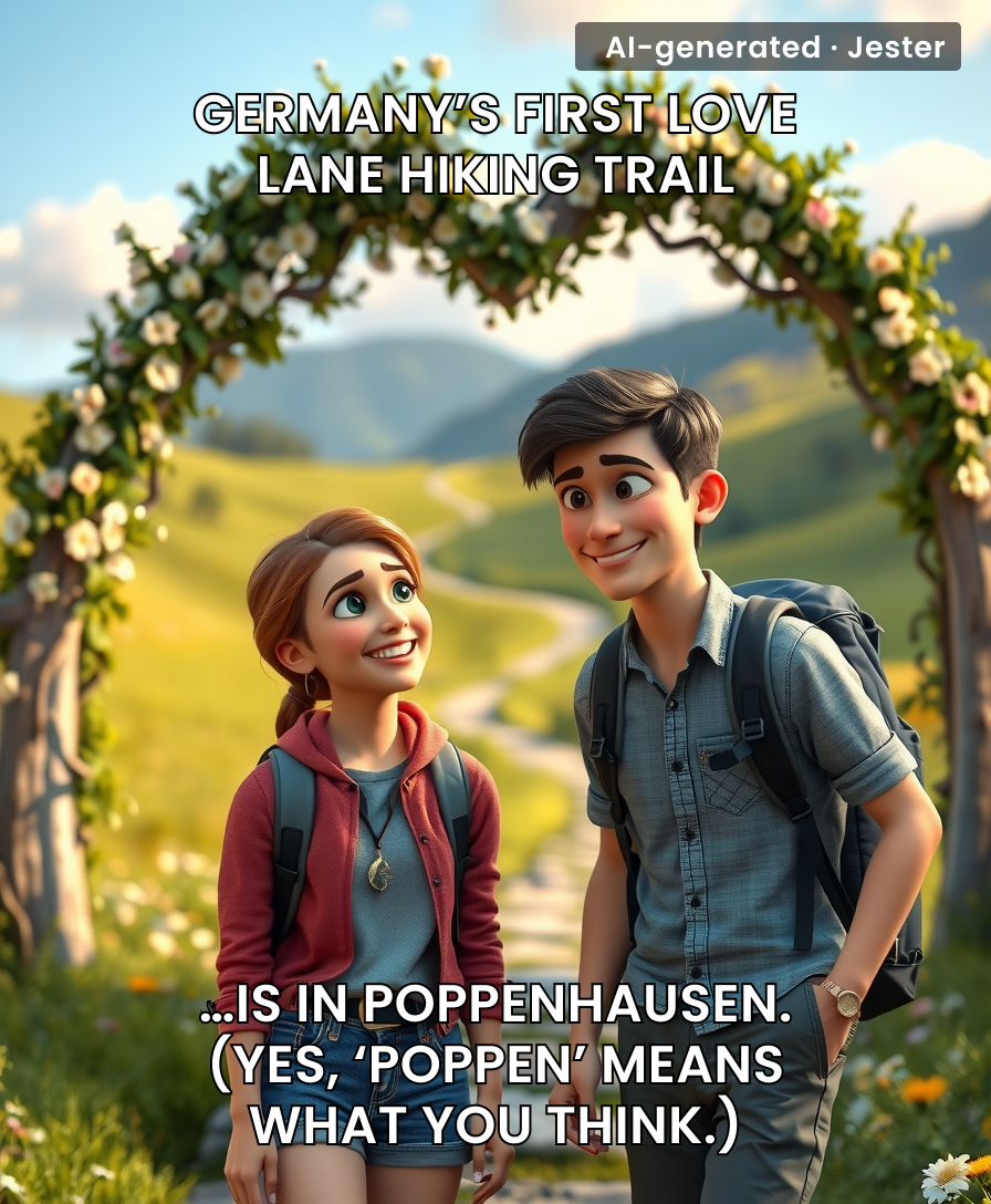 The village was probably named after a lord called Poppo — which, in German, is also slang for ‘butt’.